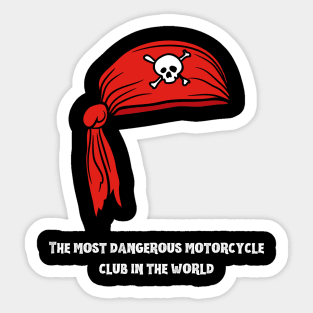 Motorcycle from Hell to Angels Sticker